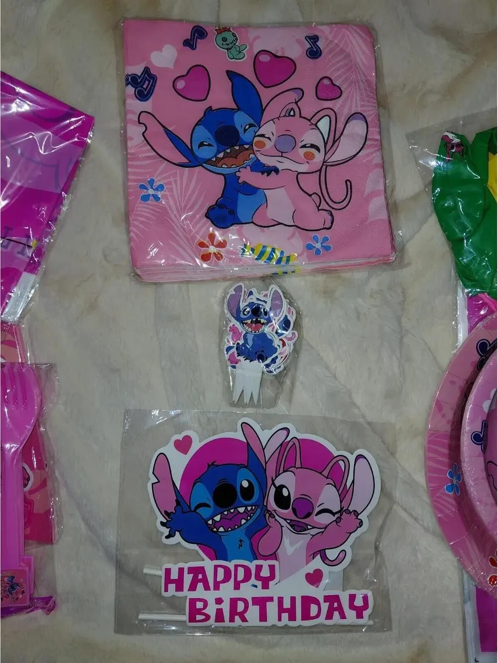 Stitch birthday party supply pack